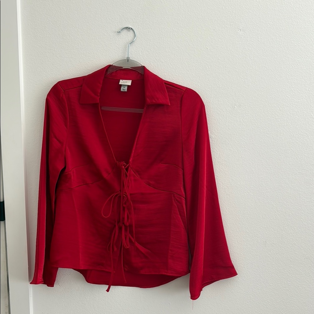 Elegant Red Women's Top